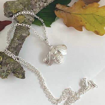 Silver Bee Necklace, 2 of 7