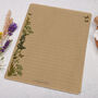 A5 Kraft Letter Writing Paper With Botanics And Ferns, thumbnail 3 of 4