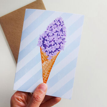 Pack Of Flower Ice Cream Greeting Cards, 6 of 12