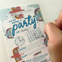 Blue Bird Seed Paper Party Invitation Set, thumbnail 5 of 5