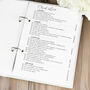 Personalised Botanical Border Wedding Planner, thumbnail 7 of 12