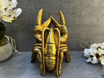 Drunken Lobster Wine Bottle Holder Gold Freestanding, 3 of 12