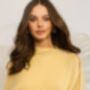 Yellow Chiffon 100% Cashmere Multi Ways Button Poncho Shawl Gift Boxed, thumbnail 5 of 10