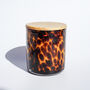 Tortoise Shell Candle With Wooden Lid, thumbnail 2 of 4