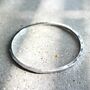 Handcrafted Personalized Sterling Silver Bangle, thumbnail 3 of 3