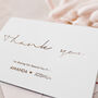 Personalised Wedding Thank You Cards Gold Foil, thumbnail 5 of 7