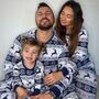 Christmas Pyjamas Family Matching Navy, thumbnail 1 of 10