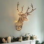Light Up Rattan Stag Head, thumbnail 3 of 3