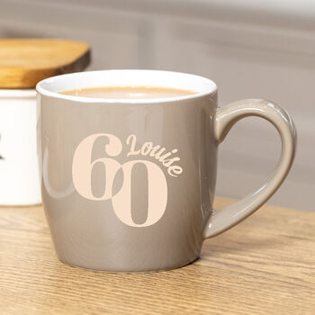 60th Birthday Personalised Mug, 2 of 4