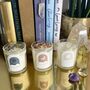 Set Of Three Mini Moon Phase Crystal Intention Candles, thumbnail 3 of 3