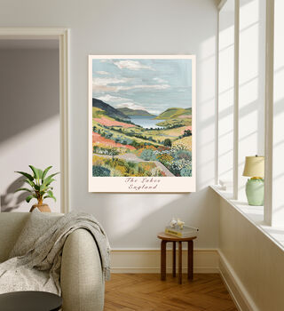The Lake District Landscape Art Print, 4 of 4