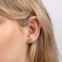 9ct Yellow Gold Infinity Symbol Stud Earrings, thumbnail 1 of 3