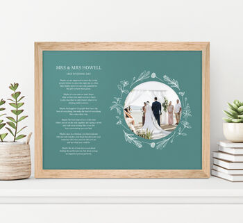 Personalised Anniversary Photo Poem Print, 6 of 12