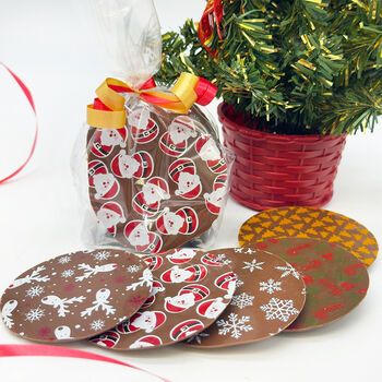Giant Decorated Christmas Chocolate Buttons, 2 of 2