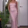 Baby Pink Cherry Maxi Dress, thumbnail 4 of 4