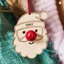 Santa Christmas Decoration And Bag Of Chocolate Noses, thumbnail 1 of 5