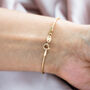 Gold Snake Bracelet, thumbnail 4 of 9