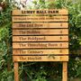 Ladder Direction Oak Sign Post, Up To Eight Tiers, thumbnail 8 of 12
