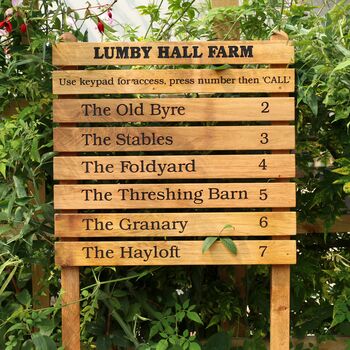 Ladder Direction Oak Sign Post, Up To Eight Tiers, 8 of 12