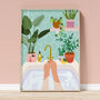 'Bathroom Plants' Art Print A1, A2, A3, A4, A5, A6, thumbnail 1 of 2