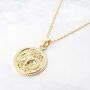 Aries Zodiac Star Sign Gold Plated Necklace, thumbnail 1 of 4