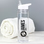 Personalised Football Player Water Bottle, thumbnail 4 of 5