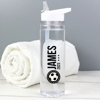 Personalised Football Player Water Bottle, 4 of 5