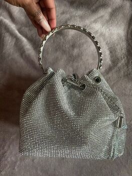 Monaco Crystal Ball Pave Chandelier Hobo Evening Bag, 5 of 5