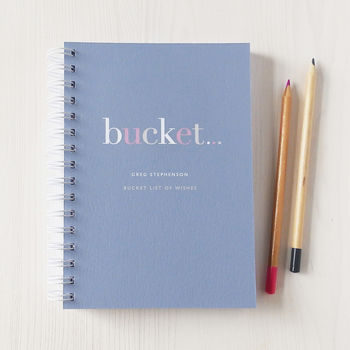 Personalised 'Bucket' List Journal Or Notebook, 2 of 11