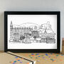 Palma De Mallorca Skyline Art Print Unframed, thumbnail 3 of 6