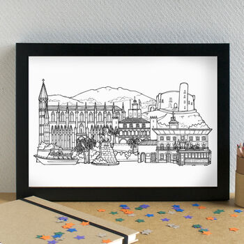Palma De Mallorca Skyline Art Print Unframed, 3 of 6