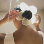 Sui Ava Sunny Yellow Buttercap Flower Scrunchie, thumbnail 1 of 3