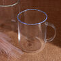 G Decor The Twist Rim Handcrafted Glassware Collection Tea Cups And Coffee Mugs In Red, Blue And Green, thumbnail 5 of 5