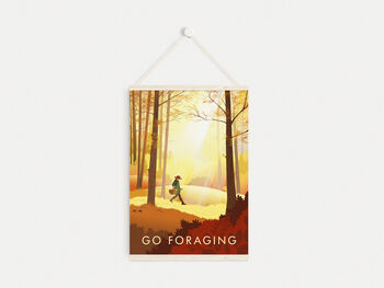 Go Foraging Travel Poster Art Print, 6 of 8