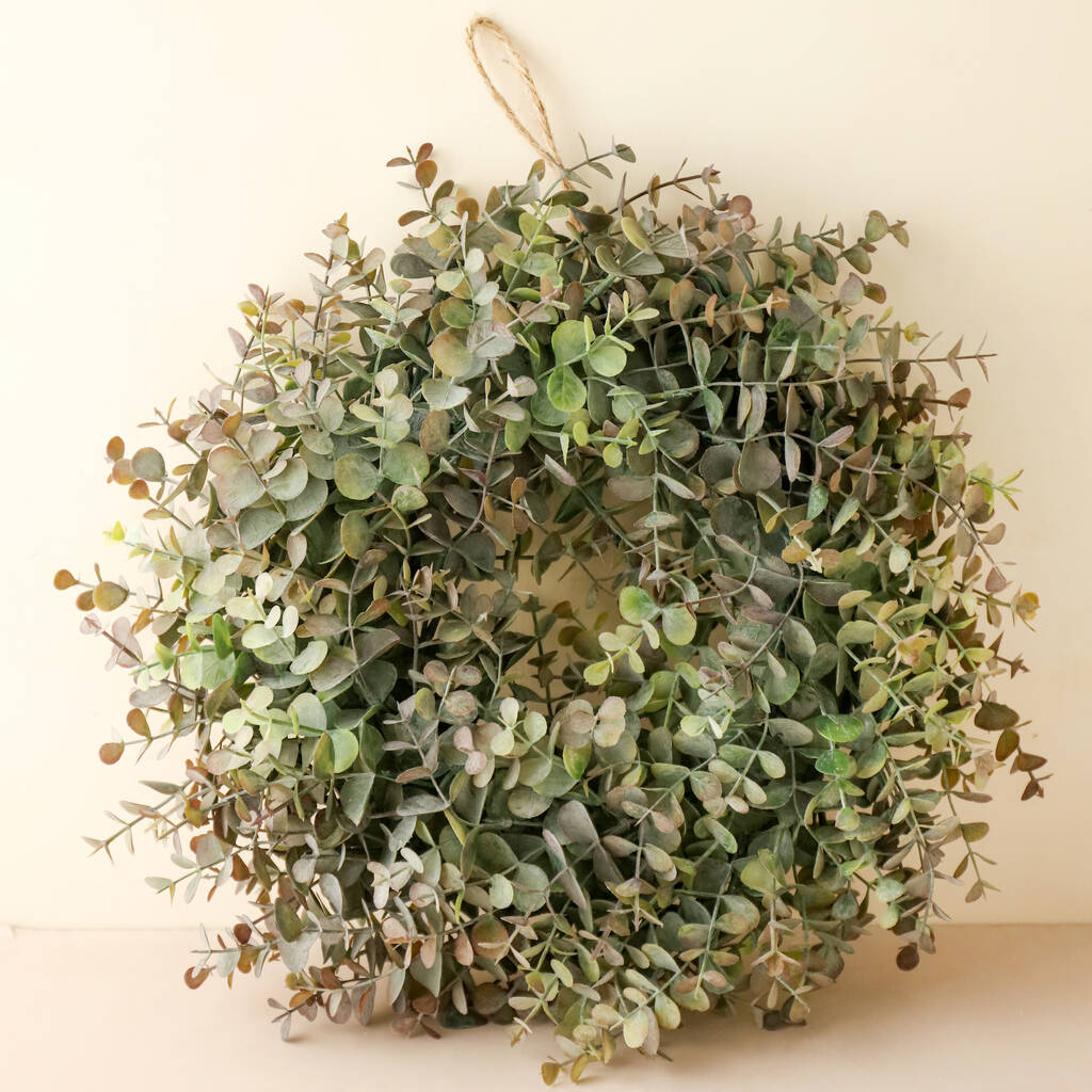 Artificial Eucalyptus Wreath, W35cm By Lisa Angel