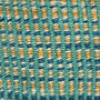 Leta: Turquoise And Gold Tie Dye Woven Storage Basket, thumbnail 8 of 9