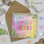 Festival Birthday Cheers Pink Card, thumbnail 1 of 2
