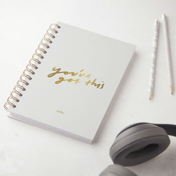 You've Got This Hardback Personalised Notebook, 2 of 8