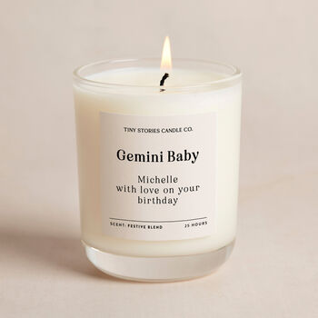 Personalised Libra Birthday Gift Candle, 2 of 5