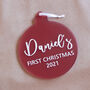 Personalised Frosted Christmas Tree Ornament, thumbnail 2 of 5