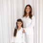Bridal Embroidered Flower Girl/ Bridesmaid Satin Kid's Pyjamas, thumbnail 2 of 8