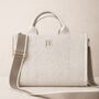 Personalised Sorrento Canvas Structured Tote Cross Body Bag, thumbnail 3 of 6
