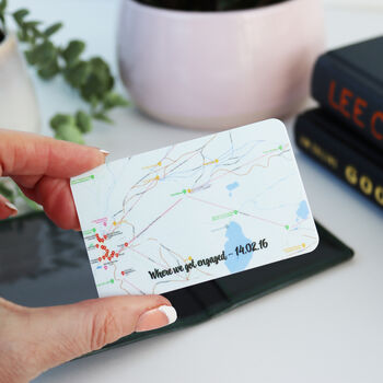 Personalised Map Special Place Keepsake Wallet Card, 3 of 9
