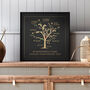 Personalised Golden Anniversary Family Tree Ltd Edition, thumbnail 1 of 4