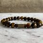 Men's Wolverhampton Wanderers Football Fan Tiger's Eye Bracelet, thumbnail 1 of 4