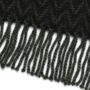 Slim And Short Fringed Cashmere Scarf Dark Evergreen, thumbnail 3 of 3
