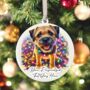 Personalised Border Terrier In Christmas Lights, thumbnail 10 of 10