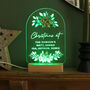Personalised Christmas Poinsettia Wooden Based LED Christmas Light, thumbnail 11 of 12