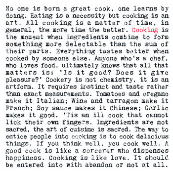 Cooking Quotes Card For Cooks, 2 of 4