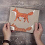 Red Foxes 100% Cotton Tea Towel, thumbnail 7 of 7